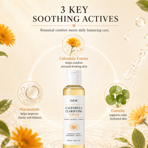 Tonique Clarifiant au Calendula 120ml – Apaisant, Hydratant et Équilibrant pour le Visage avec Niacinamide et Centella pour une Peau Fraîche et Nette - Product Image 3