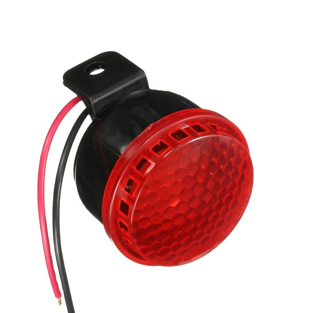 JCAA-bocina inversa para coche, alarma de marcha atrás, altavoz, sirena con cable y luz, 12V-24V