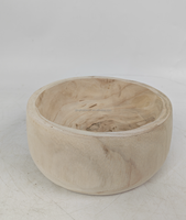 Pot de fleurs en bois massif rustique fabriqué en usine 18x8 cm, jardinière en bois de couleur naturelle pour la décoration intérieure et le jardinage