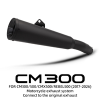 Tuyau de raccordement d'échappement pour moto CM300 CMX500 Rebel500 2017-2026, se connecte au système d'échappement d'origine