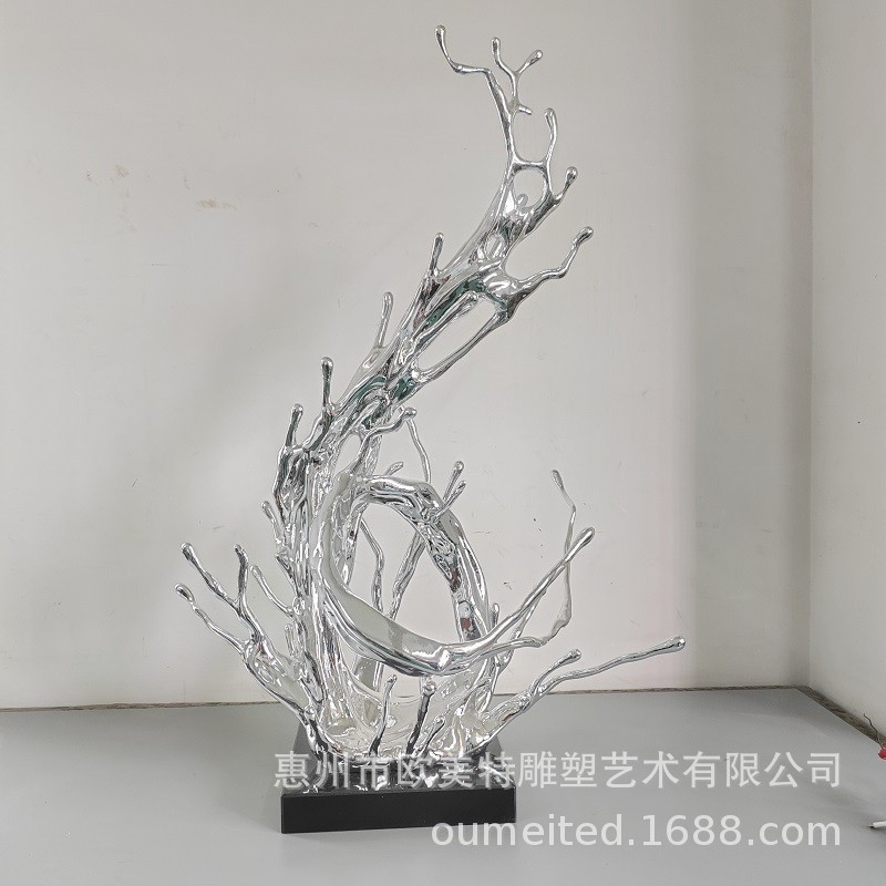 Cast aluminum, electroplated silver, 730x420x1040MM large size
