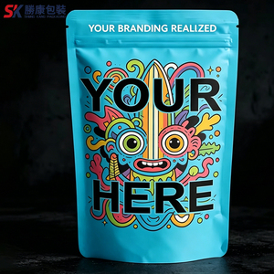 OEM ODM Custom Silk Screen Printed Recyclable Stand up Mylar Pouch Resealable Ziplock Aluminum Foil <b>Bag</b> for Food Snack Packaging - Product Image 1