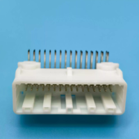 1318745-2 Conector Automotriz Lanshuo de Fabricación China, Componente Enchufable, Pin de 32 Vías, Latón Estañado, Pin de Extremo para Placa PCB