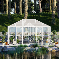 Serre en verre DIY moderne ROYAL PARK GAZEBO, élégance et fonctionnalité, structure modulaire en alliage d'aluminium