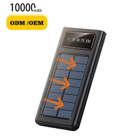 Cargador Solar Portátil de Doble USB con Batería de Litio-Polímero, Banco de Energía Solar de 10000 mAh, Venta al Por Mayor