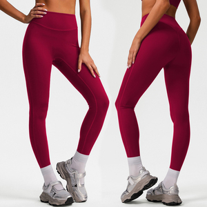 Pantalones de Yoga de Cintura Alta con Efecto Levanta Glúteos para <span class=keywords><strong>Mujer</strong></span>, Pantalones de Fitness de Secado Rápido, Ajustados y Moldeadores - Product Image 5