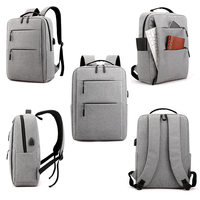 Sac à dos d'affaires pour ordinateur portable, grande capacité, logo personnalisé, étanche, antivol, avec port USB, vente en gros, usine BSCI