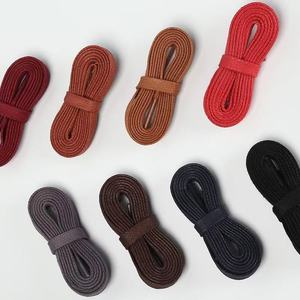 Tali Sepatu Katun Berlapis Lilin Datar Panjang 0.5-2m Lebar 8mm untuk Sepatu Kulit - Product Image 2