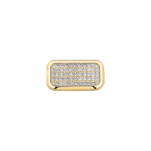 Bague de cocktail pour homme en or 24 carats, sertie de diamants rectangulaires, bijou de luxe pour fiançailles, mariage, anniversaire, fête - Product Image 2