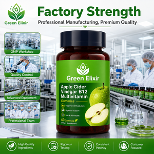 Green Elixir Vitaminas Personalizadas con Vinagre de Sidra de Manzana, B12, Multivitamínico en Gomitas para Recién <span class=keywords><strong>Nacidos</strong></span>, Apoyo Energético, Digestión e Inmunidad, 60 Unidades - Product Image 6