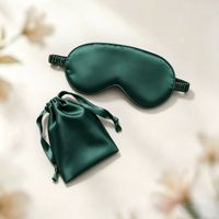Masque de sommeil en satin avec pochette à cordon, occultant, doux, respirant, ajustable, pour voyage, sieste, nuit, personnalisable