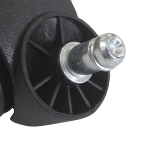 Chaise <span class=keywords><strong>de</strong></span> <span class=keywords><strong>bureau</strong></span> couverte <span class=keywords><strong>de</strong></span> tige d'anneau <span class=keywords><strong>de</strong></span> poignée <span class=keywords><strong>de</strong></span> haute qualité en gros <span class=keywords><strong>de</strong></span> 50mm roulette noire en PU <span class=keywords><strong>sans</strong></span> roue <span class=keywords><strong>de</strong></span> chaise <span class=keywords><strong>de</strong></span> <span class=keywords><strong>frein</strong></span> - Product Image 2