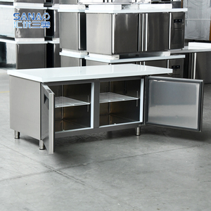 Table de travail industrielle en acier inoxydable <span class=keywords><strong>sous</strong></span> les réfrigérateurs de comptoir et les glacières <span class=keywords><strong>réfrigérateur</strong></span> - Product Image 3