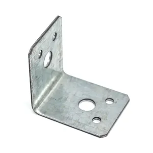 Soporte de hierro de ángulo de acero de metal ranurado pequeño de esquina derecha de 90 grados con servicio pesado