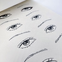 Sourcils de base beauté maquillage des yeux artiste cahier d'exercices manuel de formation livre de pratique en dessin personnalisé