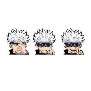 Autocollants de mouvement lentille animé 3D, étiquettes imperméables, pour voiture, Jujutsu <span class=keywords><strong>Kaisen</strong></span>, Itadori, Yuji, vente en gros, pièces - Product Image 4