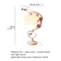 Lámpara de Noche LED de Diseño Moderno, Creativo, Romántico y Contemporáneo, de Vidrio, con Alimentación CA, Ecológica, con Forma de Flor, Luz Cálida