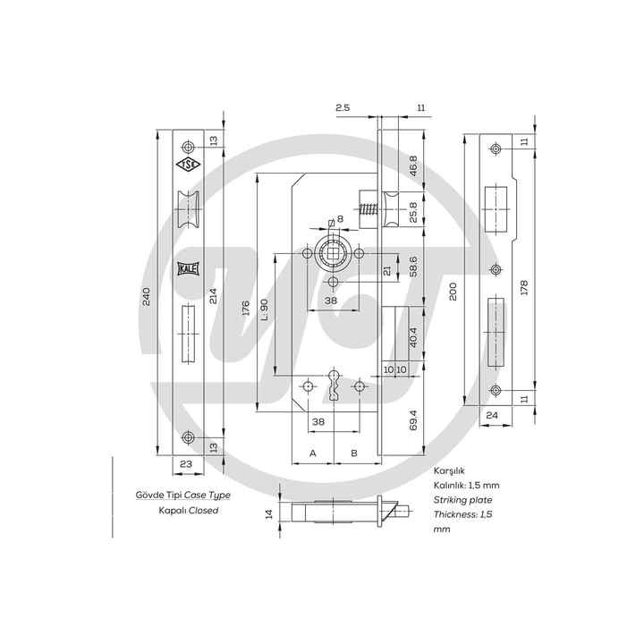 Wc Key 169 R 40 Mm Oval Nickel