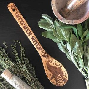 Cuillère en bois de bambou grande taille, personnalisée avec logo gravé au laser - Product Image 5
