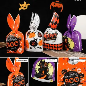 Bolsas <span class=keywords><strong>de</strong></span> embalaje <span class=keywords><strong>de</strong></span> Halloween, 50 piezas, Orejas <span class=keywords><strong>de</strong></span> conejo, calabaza, dulces, aperitivos, galletas para hornear, bolsas <span class=keywords><strong>de</strong></span> regalo, para almacenamiento <span class=keywords><strong>de</strong></span> azúcar y gelatina - Product Image 3