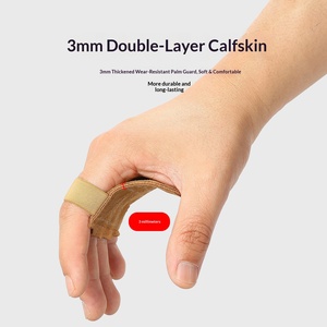 Correas de Cuero Genuino para Levantamiento de Pesas, Protectores de Palma Antideslizantes, Accesorio para Levantamiento de Pesas, <span class=keywords><strong>Dominadas</strong></span> y Gimnasio en Casa - Product Image 3