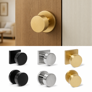 Toptan Fiyatlı Geçiş Kapı Kolu Mat Siyah Çift Yönlü Kolay Montajlı Kapı Kolu - Product Image 3