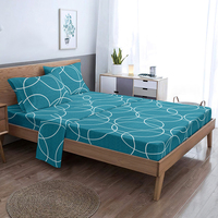 Ensemble de draps de lit en microfibre imprimé moderne ultra-doux et confortable, 3 pièces, hypoallergénique, certifié OEKO-TEX, 1800TC, durable et de qualité supérieure