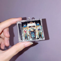 Vente flash : Porte-clés personnalisés en acrylique avec mini-albums CD de Michael Jackson, le roi de la pop, avec puce NFC, vente en gros de marchandises d'album