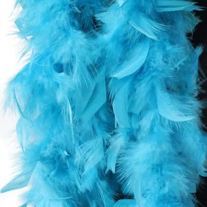 Boa di Piume di Tacchino Nere Grandi e Spesse per Costumi da Ballo Latino, Streaming Live, Decorazioni Natalizie e di Carnevale, Sciarpa da Donna - Product Image 1