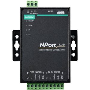 Módulo de E/S Ethernet Industrial Moxa NPort 5232I, Servidor de Dispositivos Seriales Aislado, Ethernet 10/100M, RS-422/485, Taiwán - Product Image 2