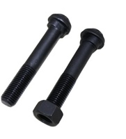 Boulon de fixation de rail à tête ovale et écrou, en acier au carbone zingué, grade 8.8/10.9, M5-M42, pour installation sur rail