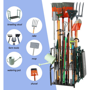 Organizador de herramientas de jardinería, estante para herramientas de patio, garaje independiente, cobertizo para herramientas de jardín, estante para herramientas de jardinería para exteriores - Product Image 3