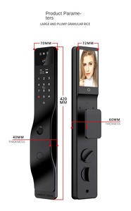 Serratura con Riconoscimento Facciale 3D - Serratura Intelligente Anti-intrusione con Impronta Digitale per l'Ingresso, con Funzione Video Ultra-sottile - Product Image 5