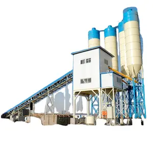 Planta dosificadora de hormigón premezclado HZS90 de alta calidad con silo de cemento 100T 150T