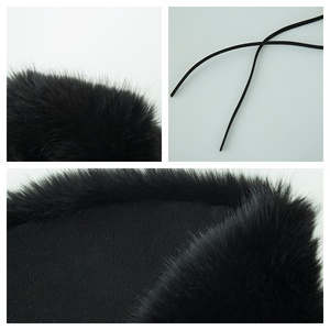 Sciarpa/Stola in Pelliccia Sintetica Nera da <span class=keywords><strong>Donna</strong></span>, Elegante per Eventi Serali, Avvolgente e Morbida per Matrimoni Invernali e Uso Quotidiano - Product Image 4