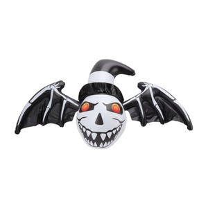 Chauve-souris gonflable en PVC pour Halloween avec ailes noires 115*70 CM pour la décoration extérieure de jardin, décoration d'événements de collecte de bonbons ou de déguisements - Product Image 1