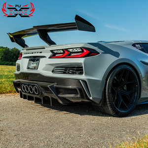 Difusor Trasero de Fibra de Carbono Seca Estilo PU para <span class=keywords><strong>Chevrolet</strong></span> Corvette <span class=keywords><strong>C8</strong></span> Z06, Kit de Carrocería, Excelente Relación Calidad-Precio - Product Image 2