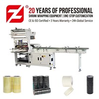 Machine d'emballage automatique multi-rouleaux pour rubans, machine d'emballage flexible pour la production industrielle de rubans