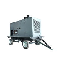 Profession elle 480V Nennspannung Mobile Diesel Power Generator Anhänger Typ Räder Baldachin Auto Remote Start System 50/60Hz