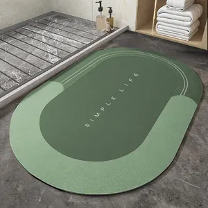 CHAKME Keset Diatomite Anti-slip Mat Quick-drying Bathroom Toilet Mat Magic Mat