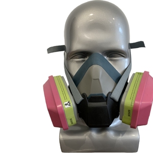 Respirateur demi-<span class=keywords><strong>masque</strong></span> en silicone de haute qualité, hermétique, à faible fuite, confortable, 6502, avec double filtre. - Product Image 4