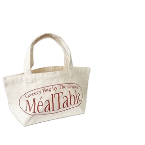 Eco Friendly <b>Mini</b> Handbag Custom logo Canvas <b>Tote</b> <b>Bag</b> Shopping Canvas 100% Cotton Women Gifted Hand <b>Bag</b> - Product Image 1
