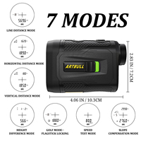 Télémètre laser haute précision 1000 yd, télémètre laser rechargeable, pente réglable et verrouillage du drapeau, vibration