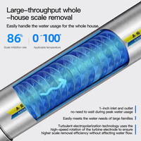 Adoucisseur d'eau en acier inoxydable 100GPD de haute qualité opération manuelle conditionneur d'eau physique pour hôtel ménage commercial