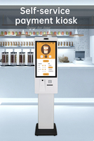 Kiosco de autoservicio multifunción con pantalla táctil Android, terminal de pago sin asistencia para tiendas minoristas.
