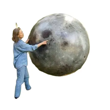 8m inflatable giant moon balloon/moon ball for event