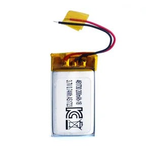 CB UL KC UN38.3 baterai isi ulang 461730 3.7v 200mah baterai polimer lithium