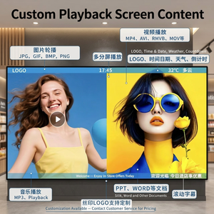 จอแสดงผล LED แบบติดผนัง 4K HD ความละเอียด 1920x1080p พร้อมระบบ CMS ในตัว สำหรับโฆษณาในอาคาร สีฟ้าอ่อน 178 °   มุมมองการมองเห็น - Product Image 3