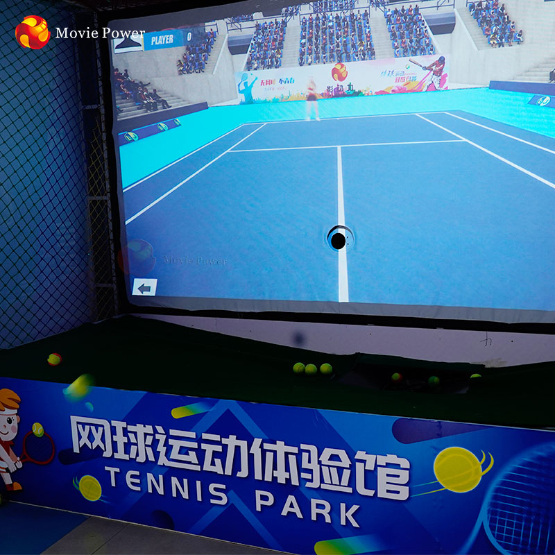 Indoor Virtual Reality Fitness Game - Tennis Simulator