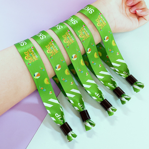 Evento Textil Festival <span class=keywords><strong>Pulseras</strong></span> Impresión de transferencia de calor <span class=keywords><strong>Pulseras</strong></span> de poliéster Tela Muñequeras <span class=keywords><strong>totwoo</strong></span> Pareja Pulsera - Product Image 2